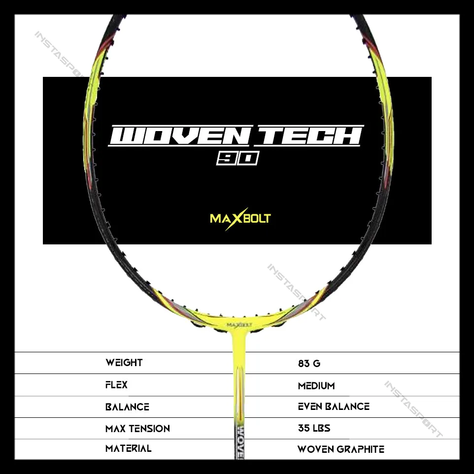 Maxbolt Woven Tech 90 Badminton Racket