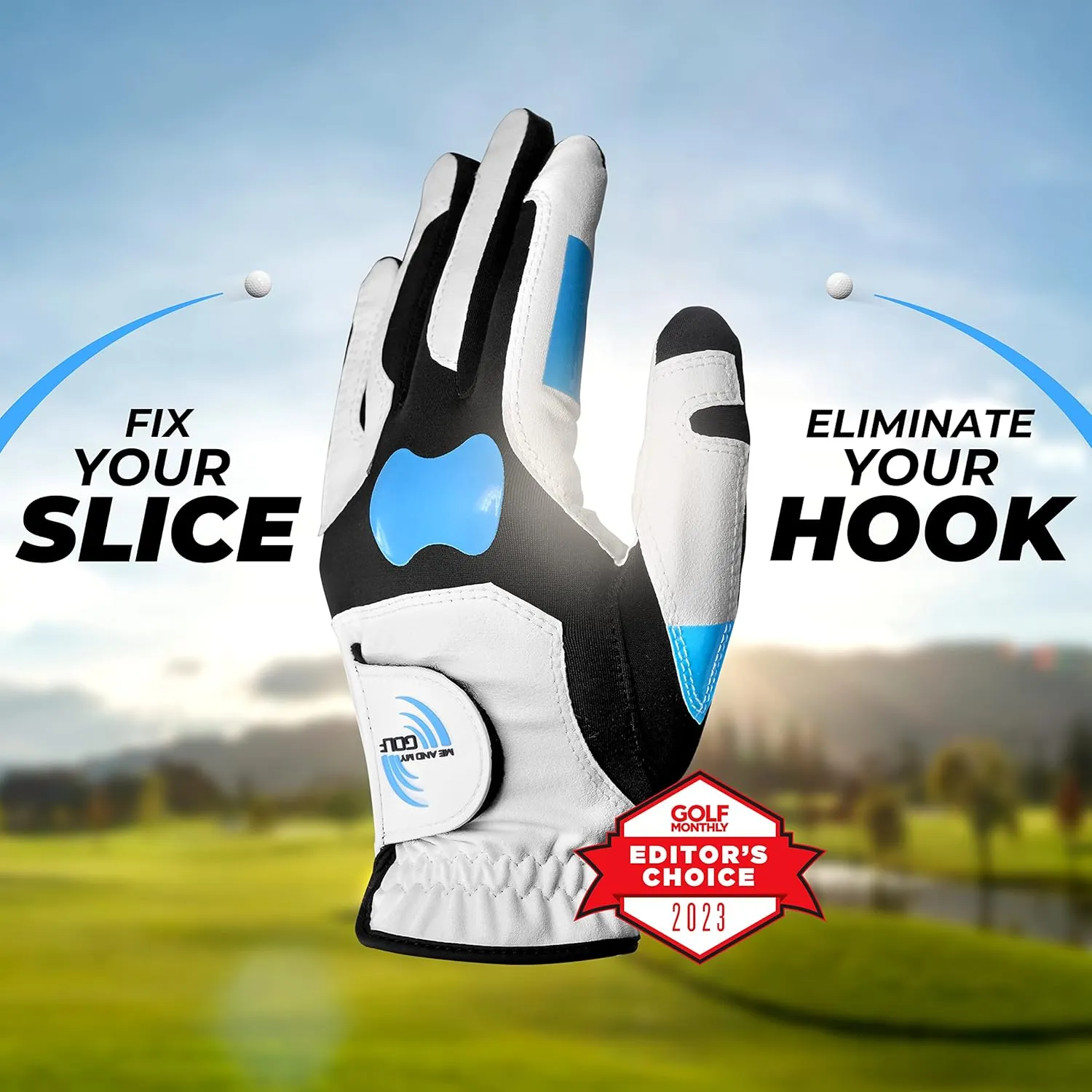 ME AND MY GOLF True Grip Training Golf Glove - Perfect Grip Every Swing, Includes Instructional Training Videos, Fix Your Slice and Improve Your Grip, Golf Gloves Men