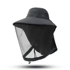 Outdoor Mosquito-Proof Fishing Hat – UV Protection Breathable Mesh Face Cover Night Fishing Insect & Bee Shield