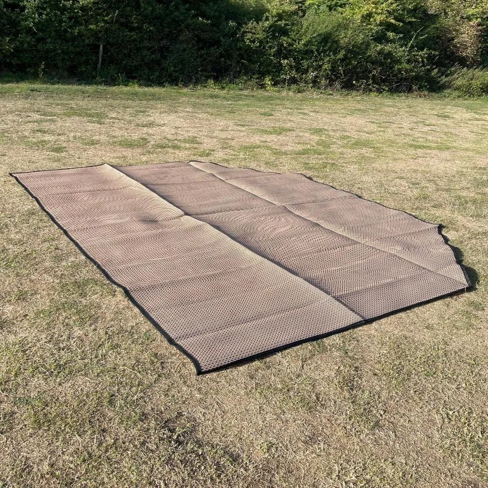 Poly Propylene Flooring Natural & Black - Fire Retardant