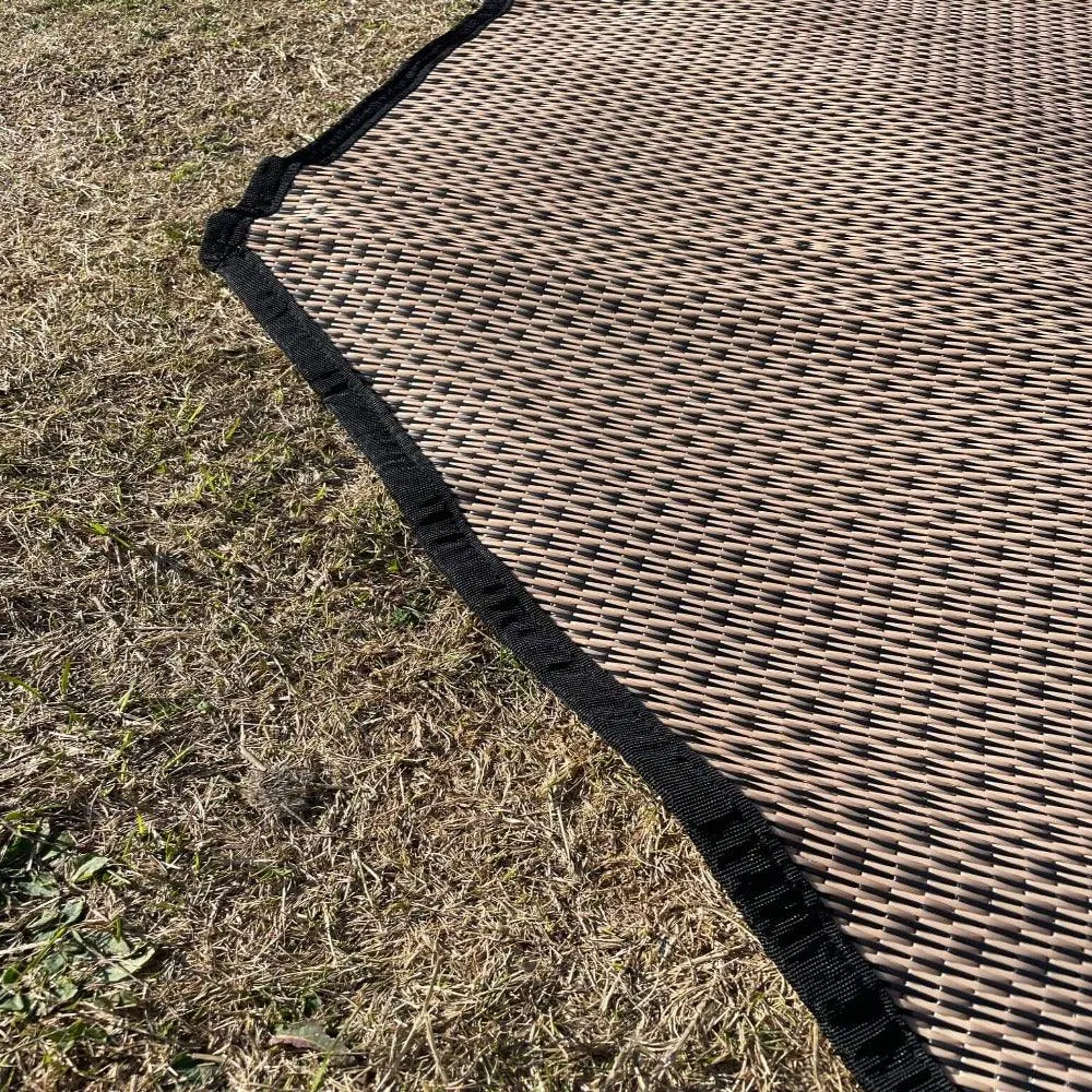 Poly Propylene Flooring Natural & Black - Fire Retardant