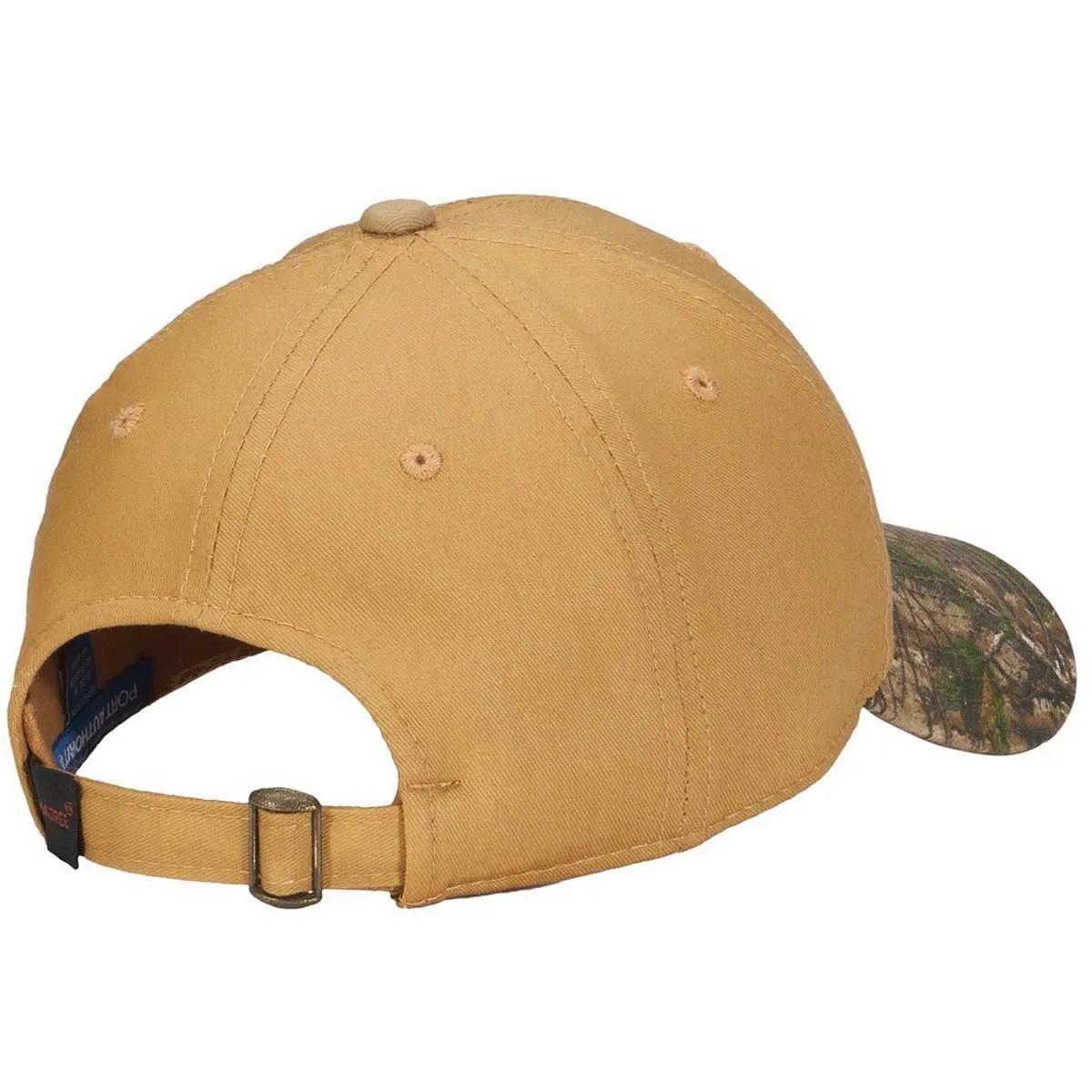 Port Authority Tan/Realtree Xtra Twill Cap with Camouflage Brim
