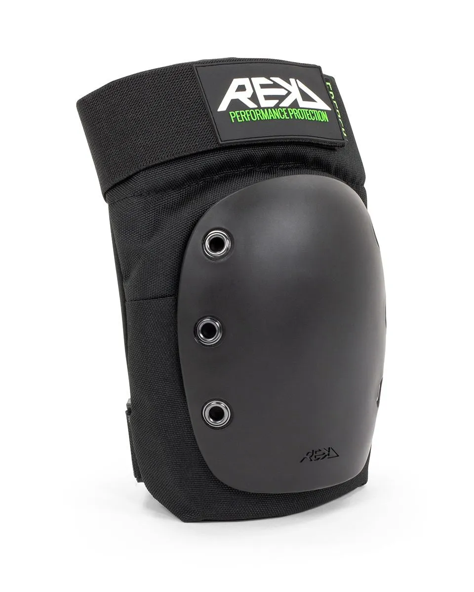 REKD Energy Skateboard Skate Scooter BMX Ramp Knee Pads - Black