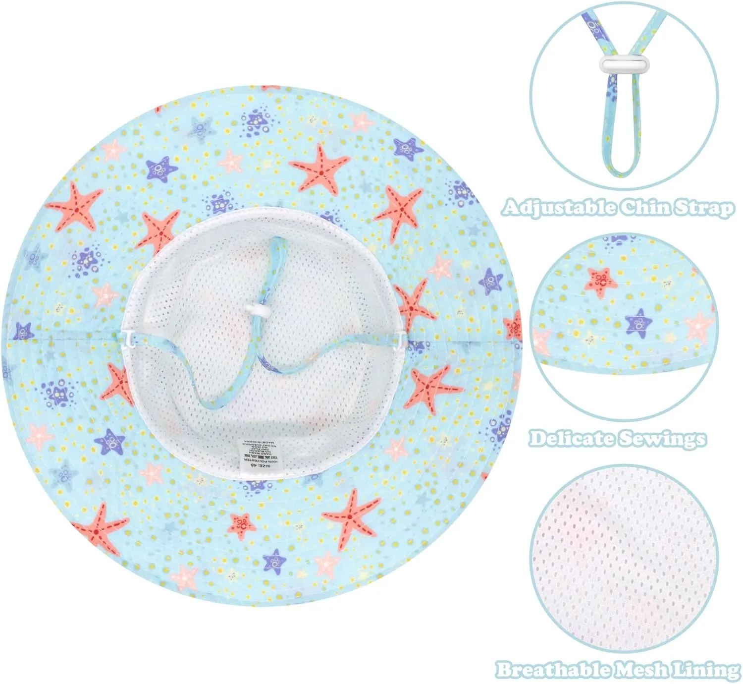 Sarfel Baby Sun Hat Summer Baby Boy Hats UPF 50  Sun Protection Toddler Hat Bucket for Baby Girl Adjustable Kid Cap