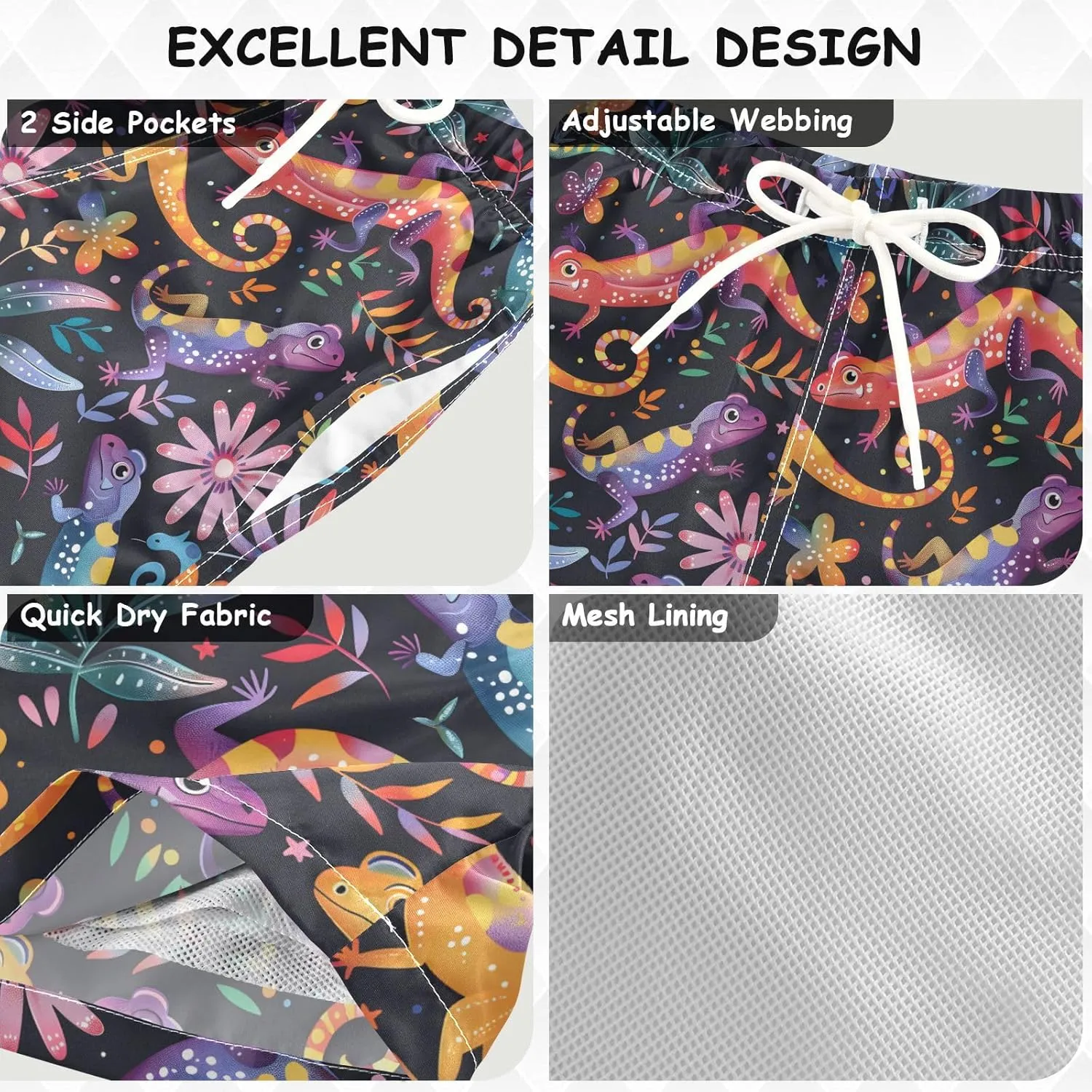 senya Boys Swim Trunks, Football Tile Beach Board Shorts Swim Shorts