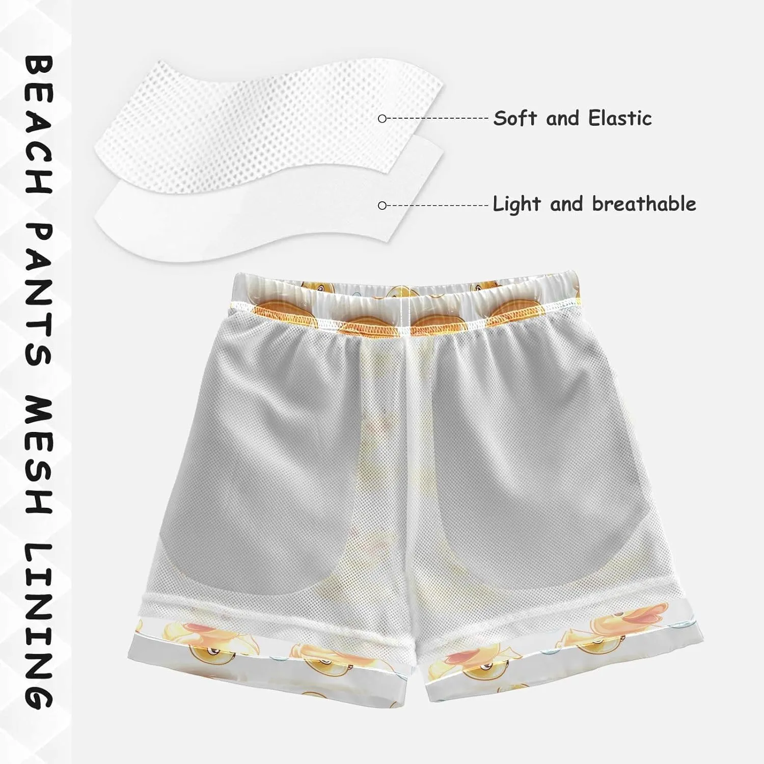 senya Boys Swim Trunks, Football Tile Beach Board Shorts Swim Shorts