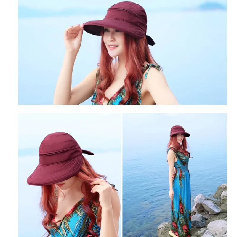 Simplicity Hats for Women UPF 50  UV Sun Protective Convertible Beach Visor Hat