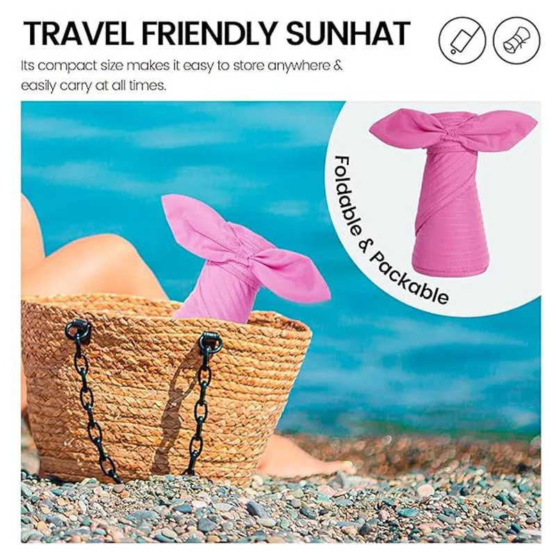 Simplicity Hats for Women UPF 50  UV Sun Protective Convertible Beach Visor Hat