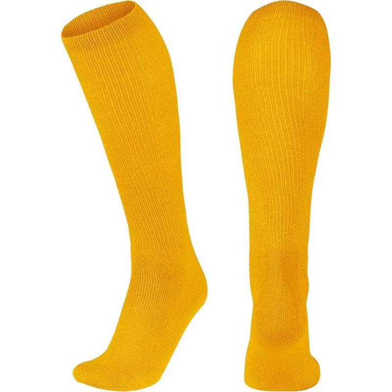 Solid Colored Long Length Athletic Socks For Women
