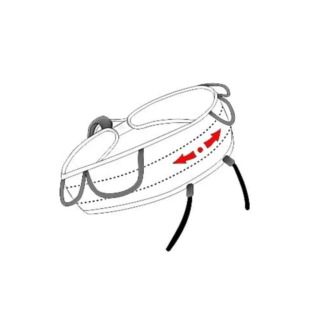Streak Adjustable Sports Climbing Harness - Blue