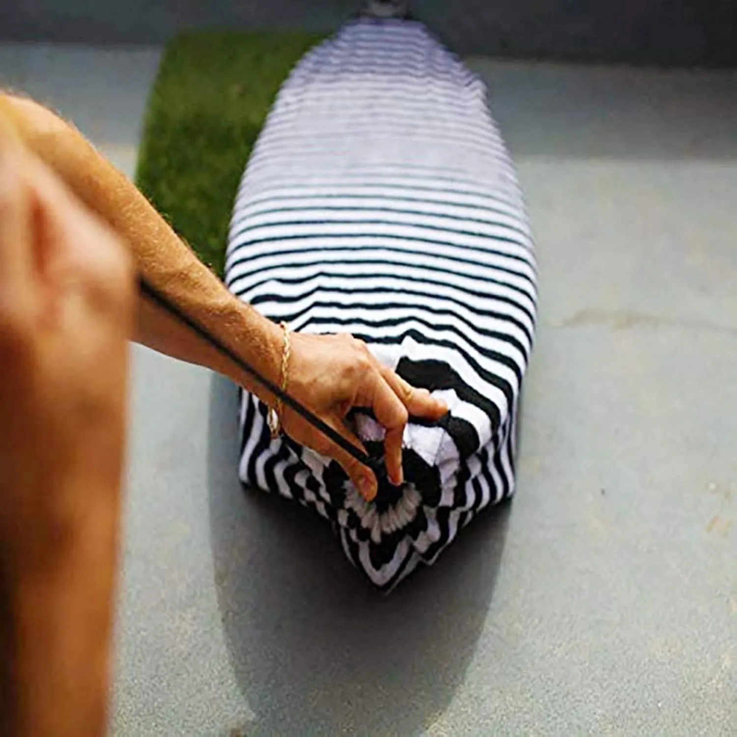 Surf Sock, Surfboard Sock,Paddle Board Cover,Sup Cover,Surfboard Cover, Paddleboard Surf Board Cover, 8ft Quick Dry Stretch Surfboard Bag with Drawstring Closure