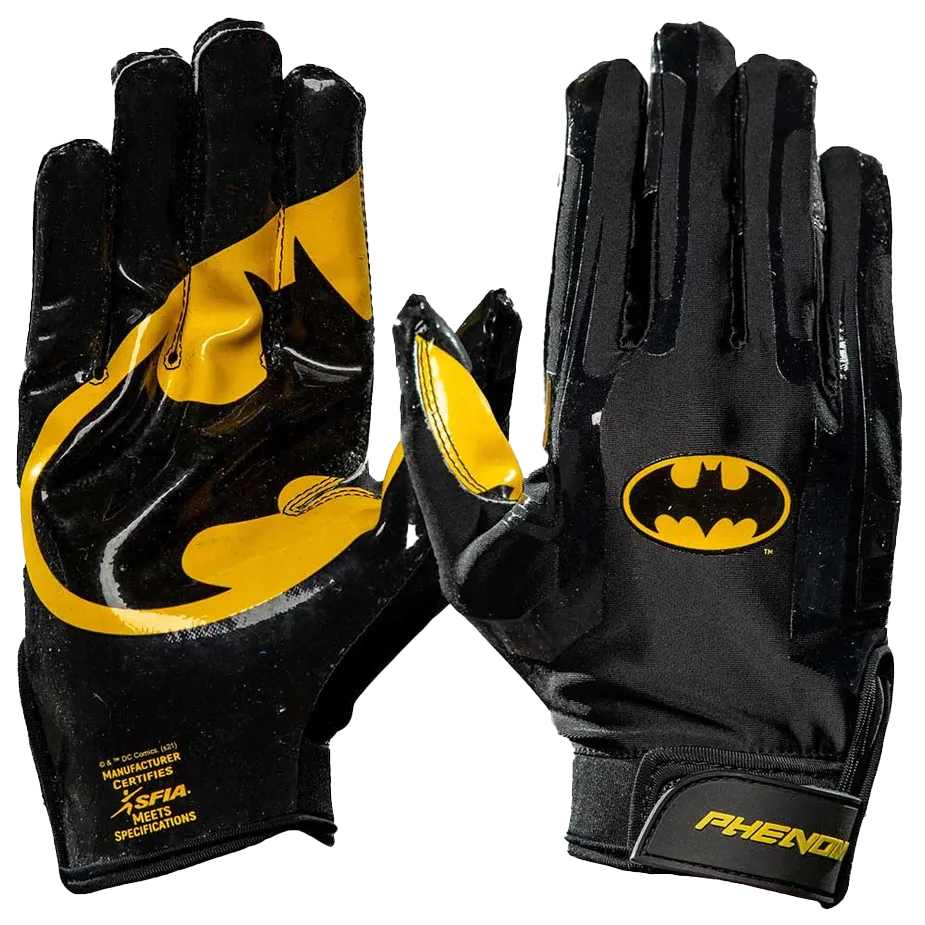 The Batman Football Gloves - VPS1 by Phenom Elite