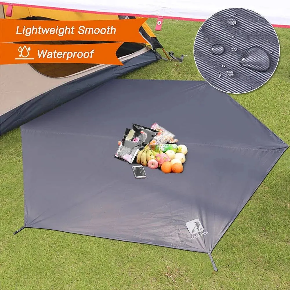 Thicken Picnic Mat Waterproof Camping Tarp Durable Beach Pad Octagonal Tent Mat Sun Canopy Ground Sheet for Hiking Travel Beach