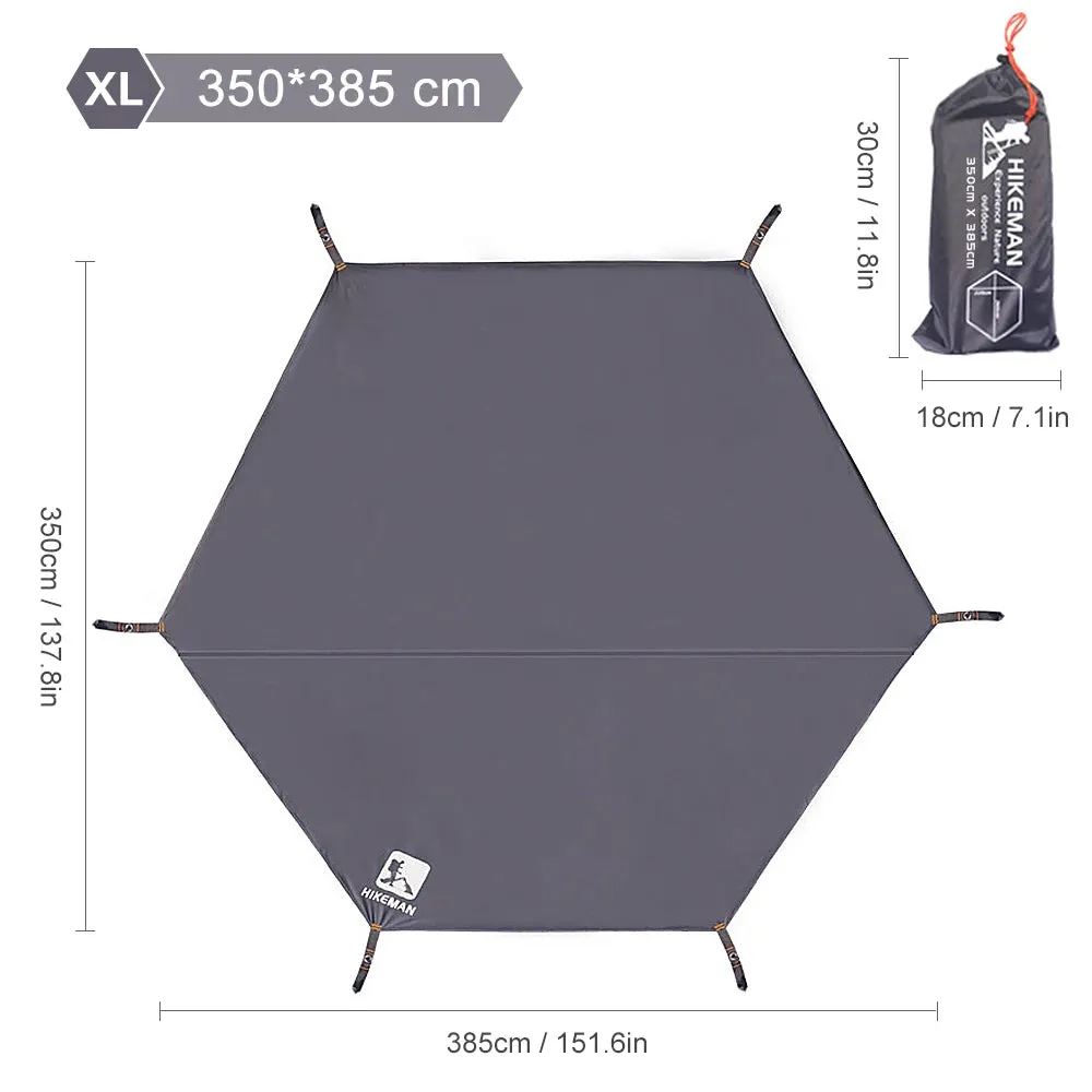 Thicken Picnic Mat Waterproof Camping Tarp Durable Beach Pad Octagonal Tent Mat Sun Canopy Ground Sheet for Hiking Travel Beach