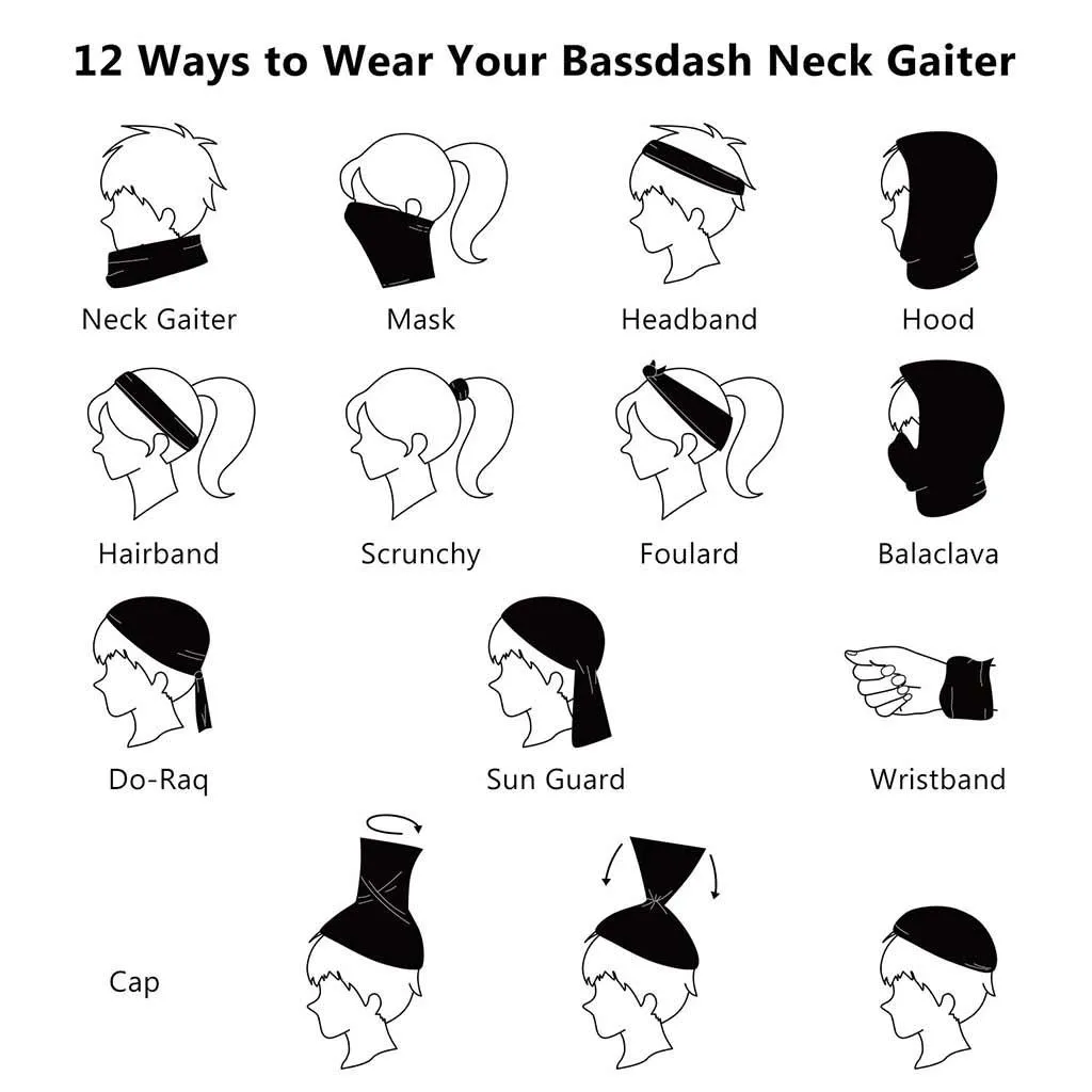 UPF 50  Neck Gaiter Sun Protection