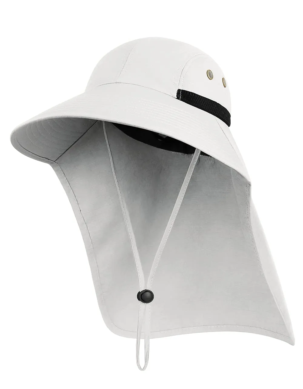 UV Protection Wide Brim Fishing Hat with Neck Flap