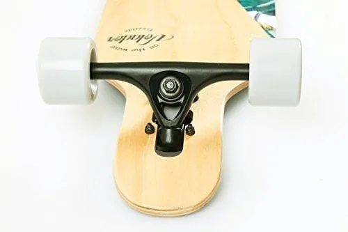 VOLADOR 42inch Freeride Longboard Complete Cruiser (Drop Through Deck - Camber concave)(Banana Tree)