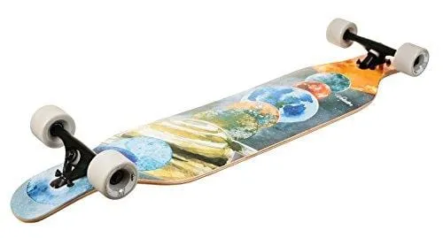 VOLADOR 42inch Freeride Longboard Complete Cruiser (Drop Through Deck - Camber concave)(Solar)