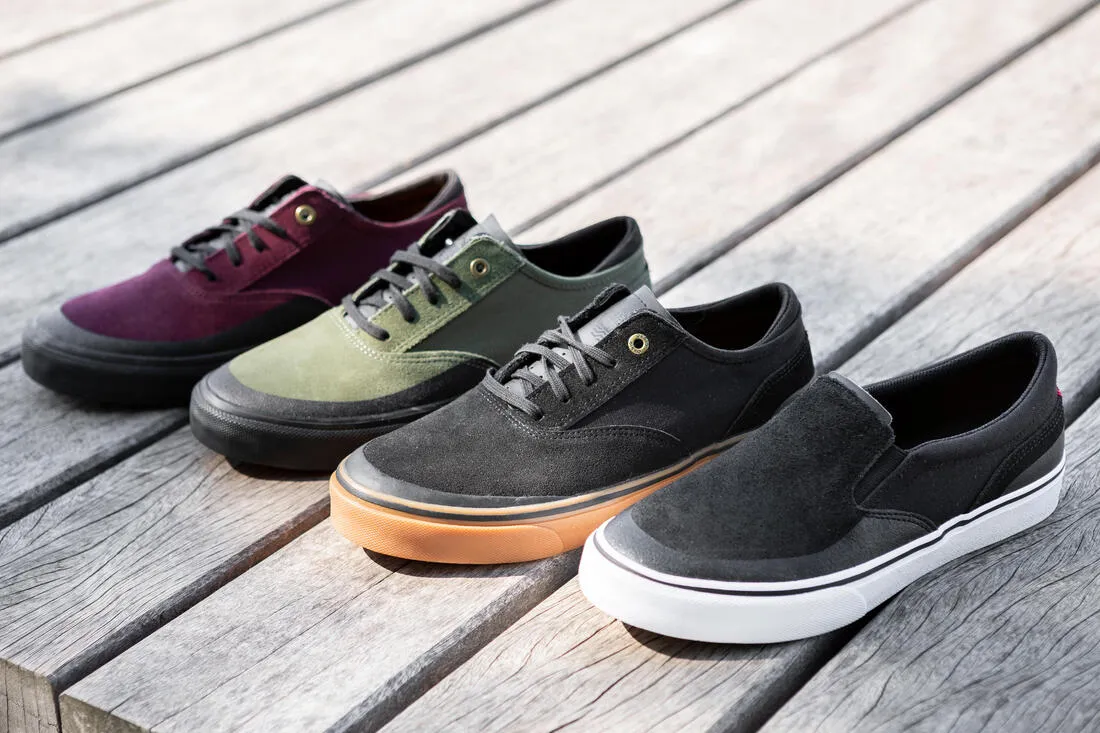 Vulca 500 Adult Low-Top Skate Shoes - Black/Rubber Sole