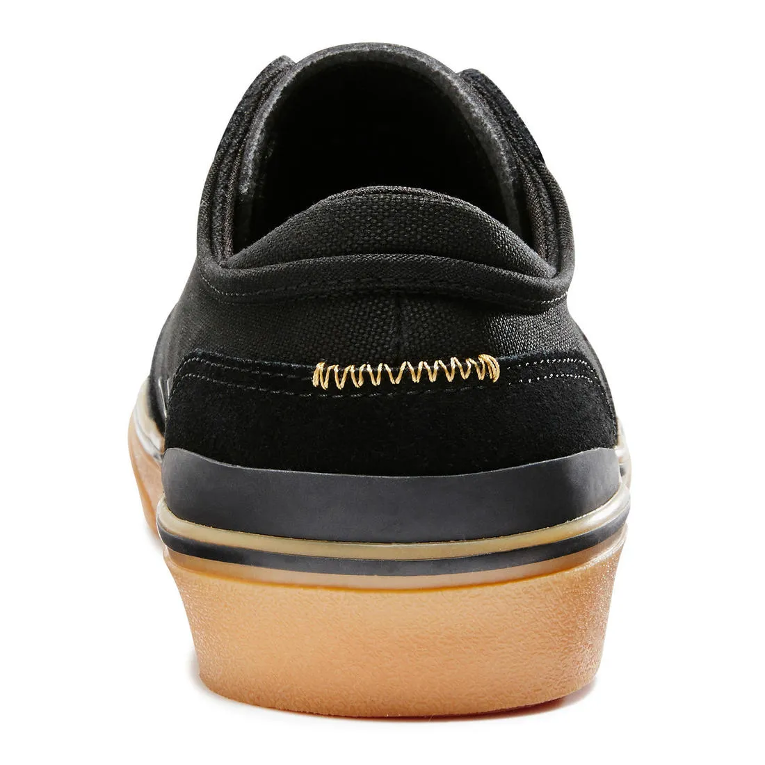 Vulca 500 Adult Low-Top Skate Shoes - Black/Rubber Sole
