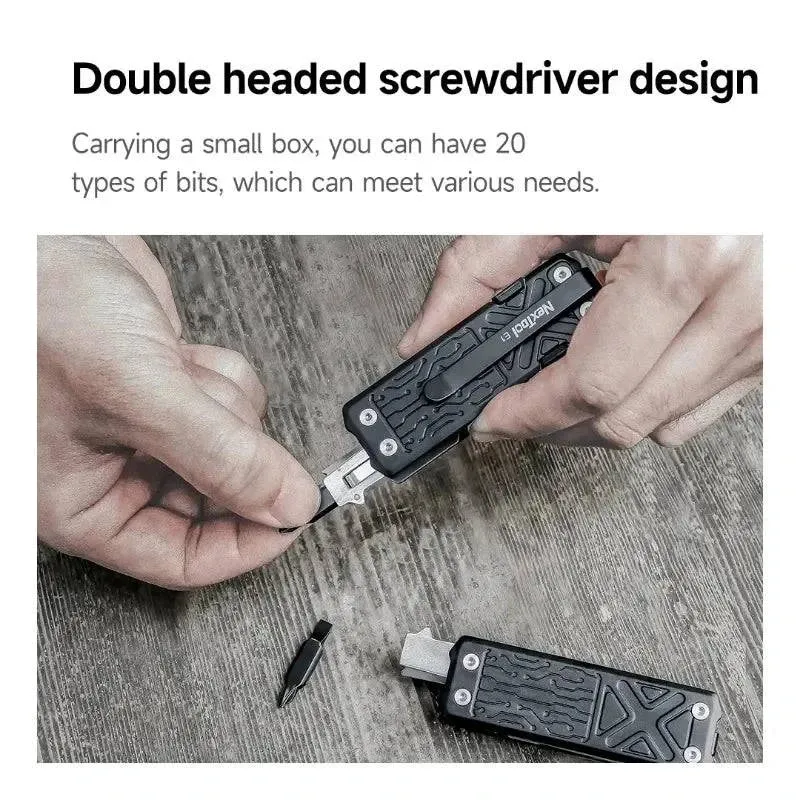 Xiaomi NexTool Hex Bit Accessory Kit 20 Types of Screwdriver Set for  Pocket Tools E1 Flagship Captain Hand Tools Multi-tool