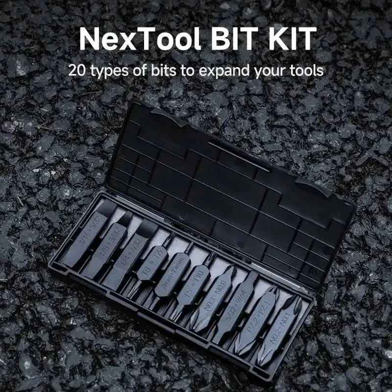 Xiaomi NexTool Hex Bit Accessory Kit 20 Types of Screwdriver Set for  Pocket Tools E1 Flagship Captain Hand Tools Multi-tool