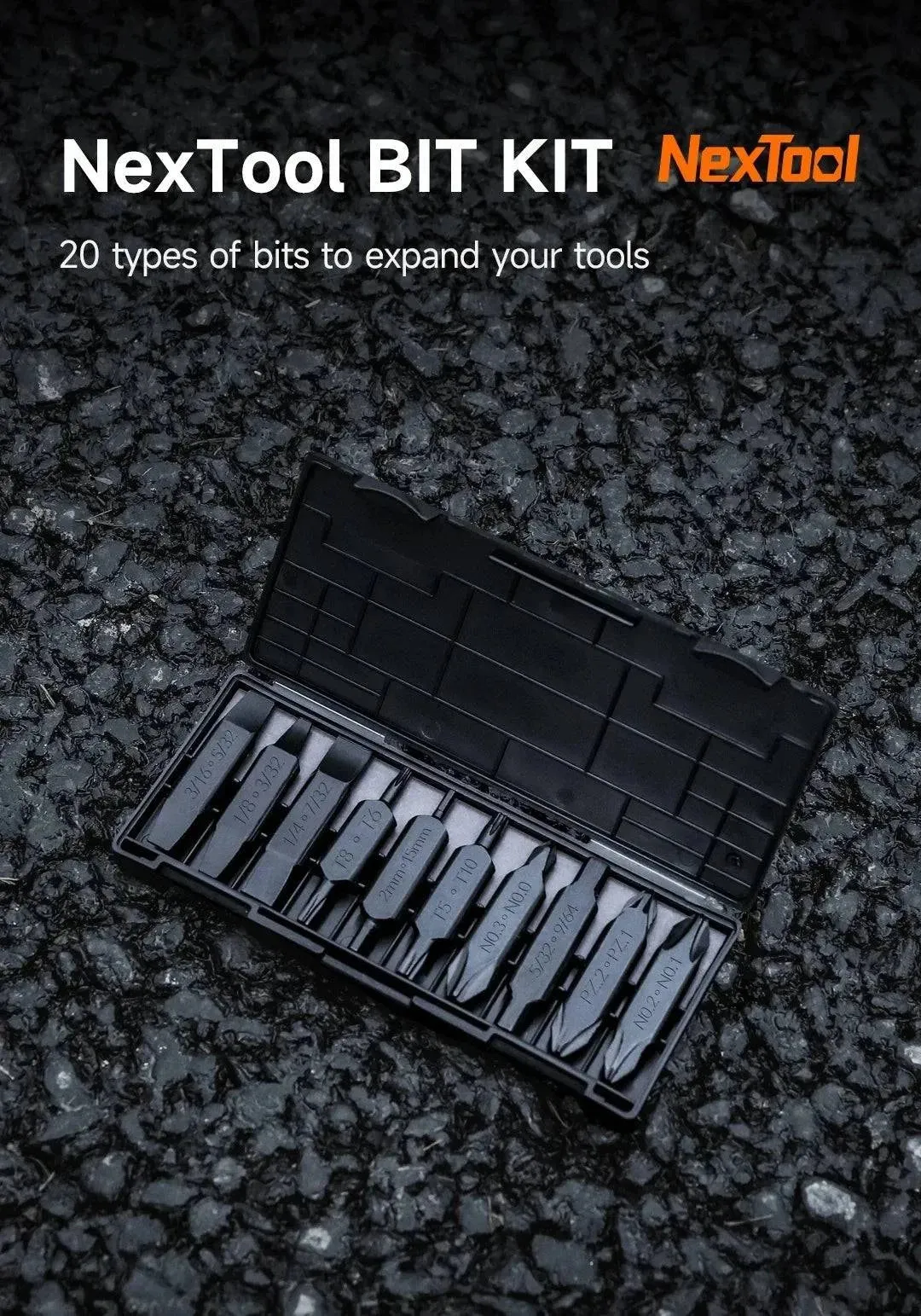 Xiaomi NexTool Hex Bit Accessory Kit 20 Types of Screwdriver Set for  Pocket Tools E1 Flagship Captain Hand Tools Multi-tool